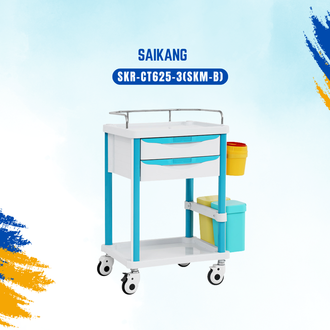 Xe đẩy dụng cụ y tế