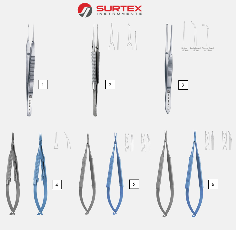 Basic Microsurgery Instrument Set