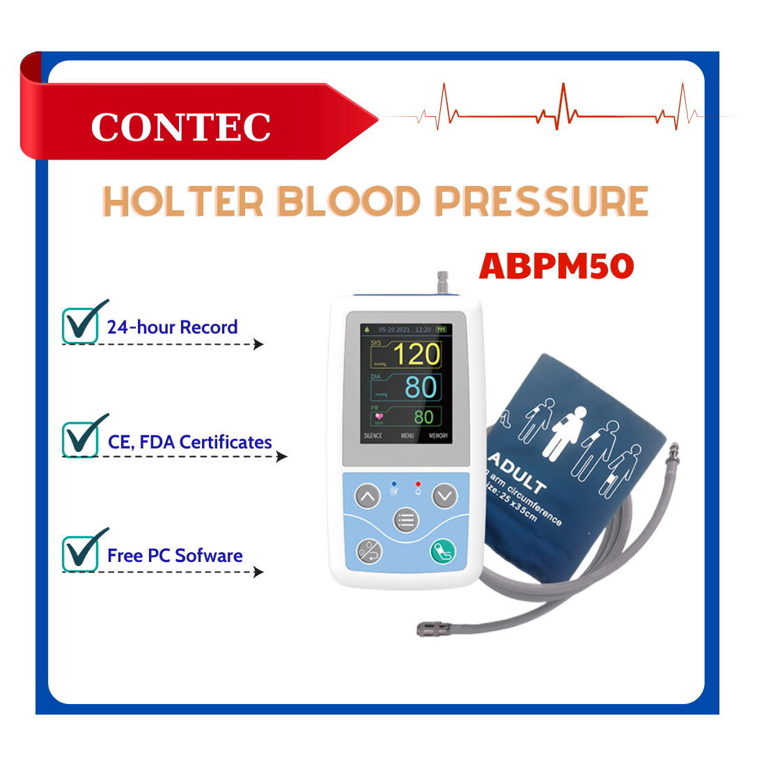 Holter Huyết áp 24h Contec