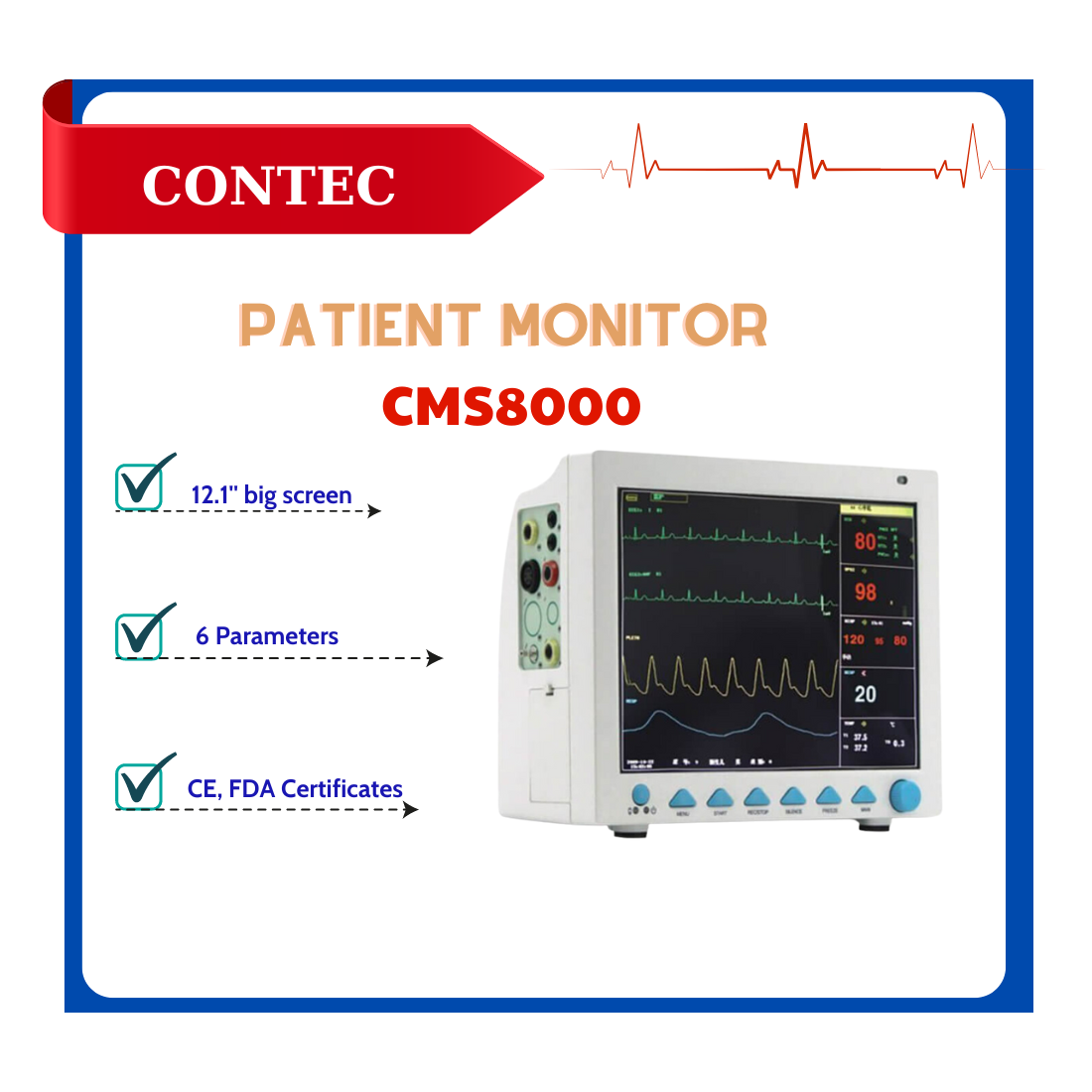 Monitor theo dõi bệnh nhân Contec